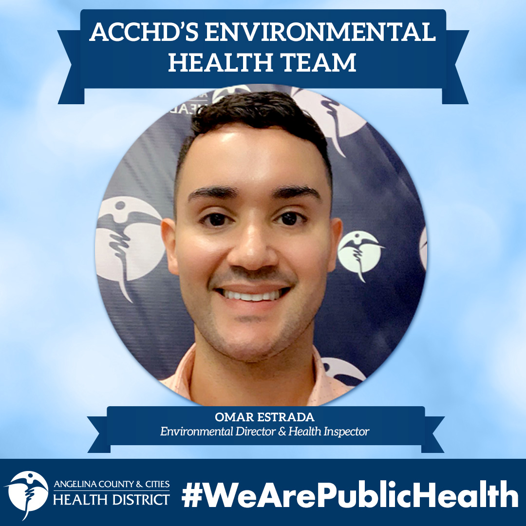 ACCHD's Environmental Director & Health Inspector, Omar Estrada, is pictured.